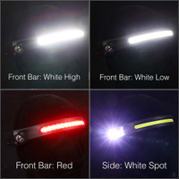 Headlamp flashlight with multiple modes for night vision