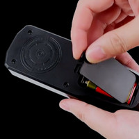 EMF Meter for ghost hunting back with battery compartment