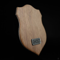 Ghost Hunter Trophy Wall Plaque Side View