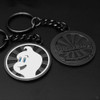 GhostStop Metal Ghost Hunter Keychain Both Sides