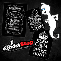 Ghost Hunter Stickers for Equipment and Cases