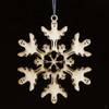 Wooden Ghost Christmas Ornaments Snowflake