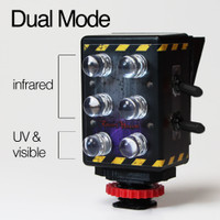 Dual Full Spectrum and Infrared Night Vision Camera Light
