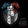 Mythic Hall t-shirt front and back designs