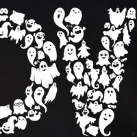 Ghost LOVE Sign T-Shirt Closeup